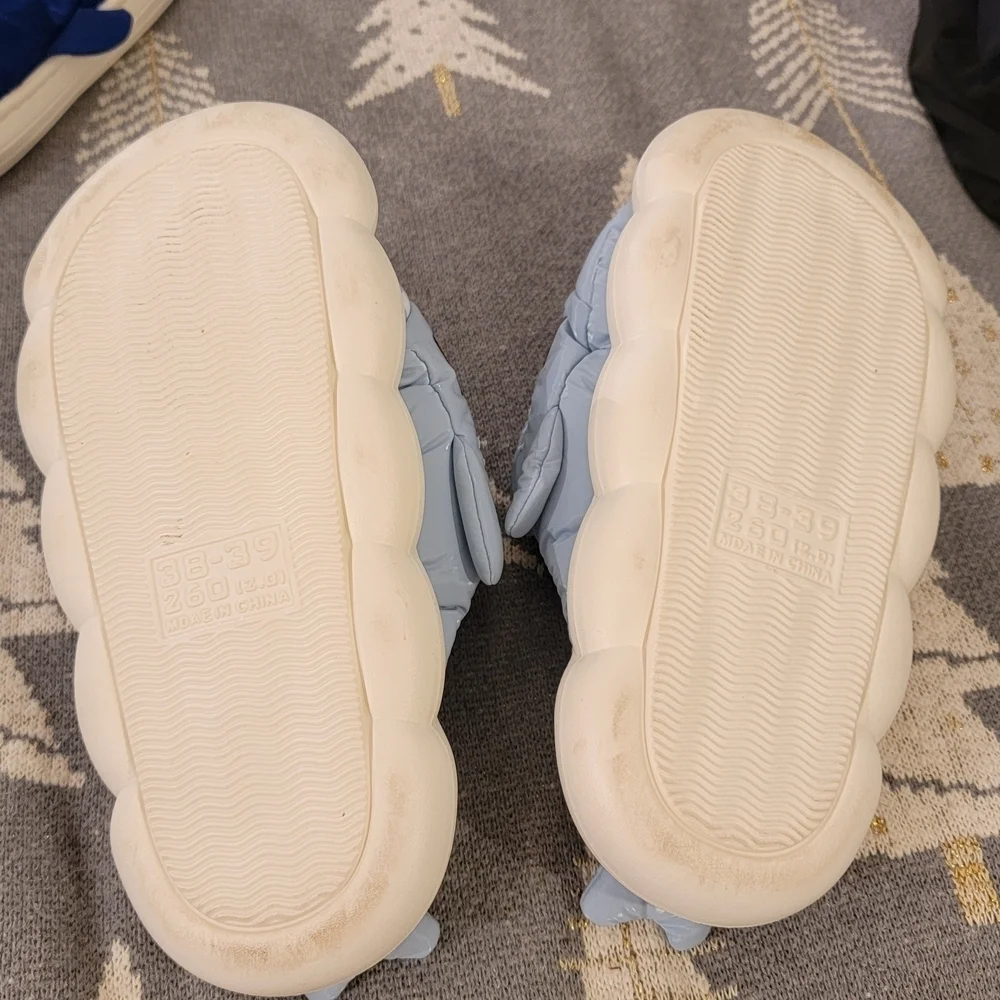 Kids Shark Slippers - Sky Blue
